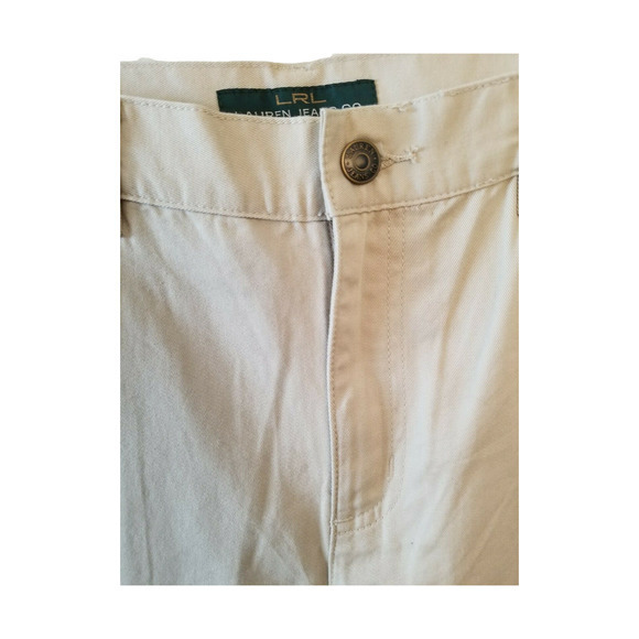 Ralph Lauren LRL Women's Size 14 Jeans Classic Midcalf Pants Beige - Picture 4 of 5